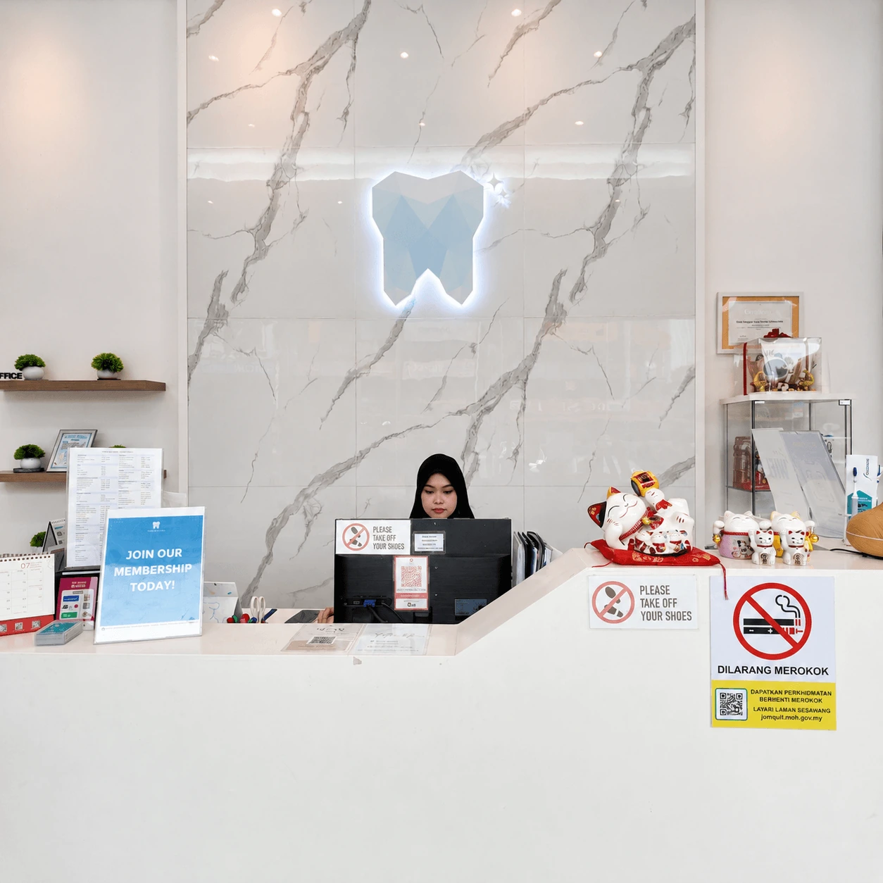 Reception area at Tooth Buddy Dental Clinic Semenyih